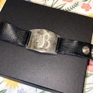 Lisa Stewart leather cuffed bracelet